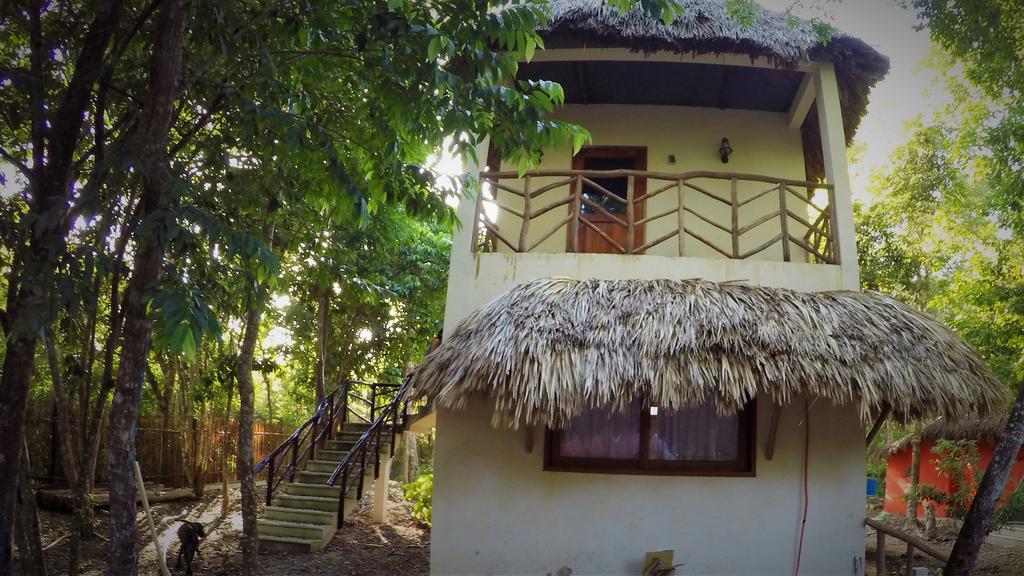 La Casa De Los Ninos Del Arbol Hotell Bacalar Exteriör bild